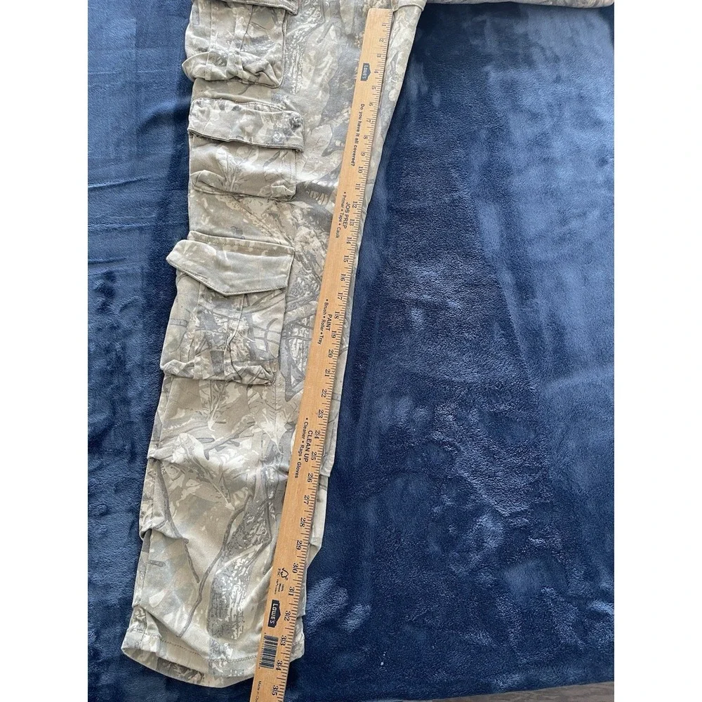 NWT Smoke Rise Cargo Pants Mens 38/34 Sand Camo Straight Stacked Fit - 6 Pockets